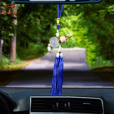 馳玉軒深藍(lán)色穗子葫蘆車(chē)載掛件 高品質(zhì)車(chē)飾與付郵試用的完美結(jié)合