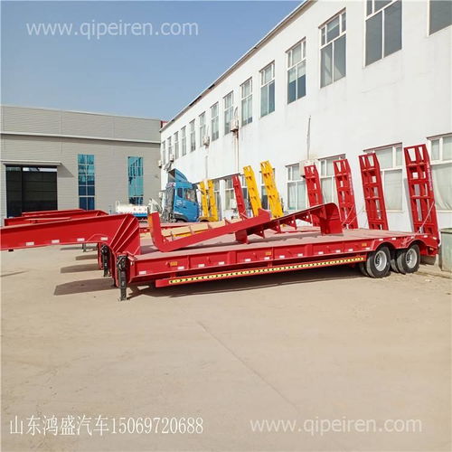三線六橋低平板半掛車 運輸大型挖掘機(jī)高速不超載的優(yōu)選方案